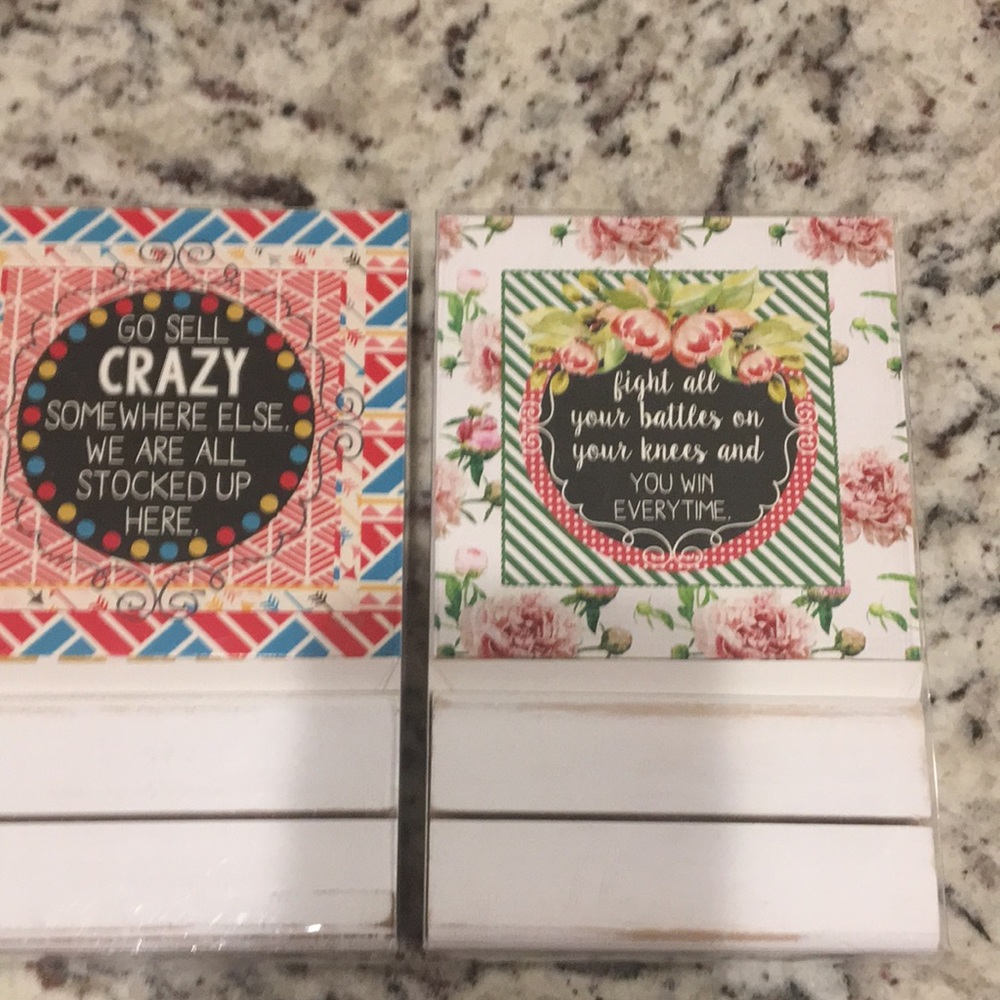 NWT chatter brick and print  set
